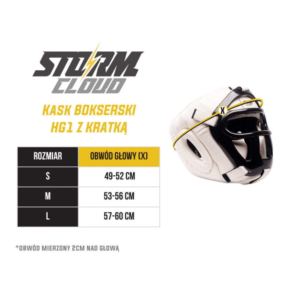 Шлем боксерский с решеткой StormCloud HG1 Черный