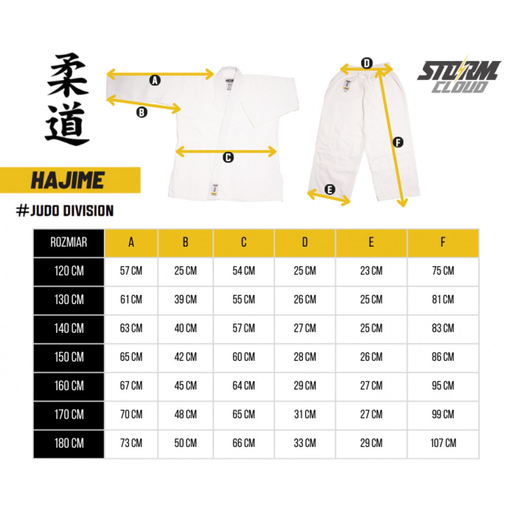 Кимоно для дзюдо StormCloud Hajime Белое
