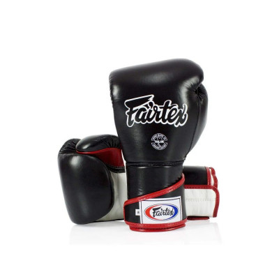 Перчатки Боксерские Fairtex BGV6 Черно- бело- бордовые