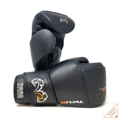Перчатки боксерские Rival RB50 Intelli-Shock Черные