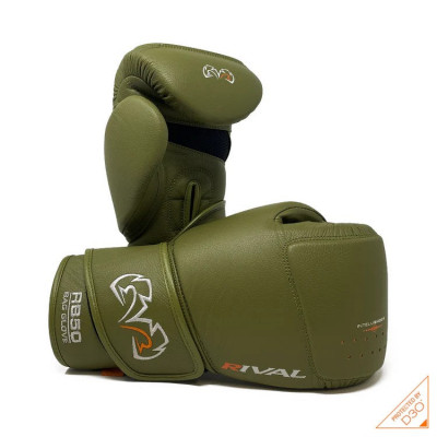 Боксерские перчатки Rival RB50 Intelli-Shock Хаки