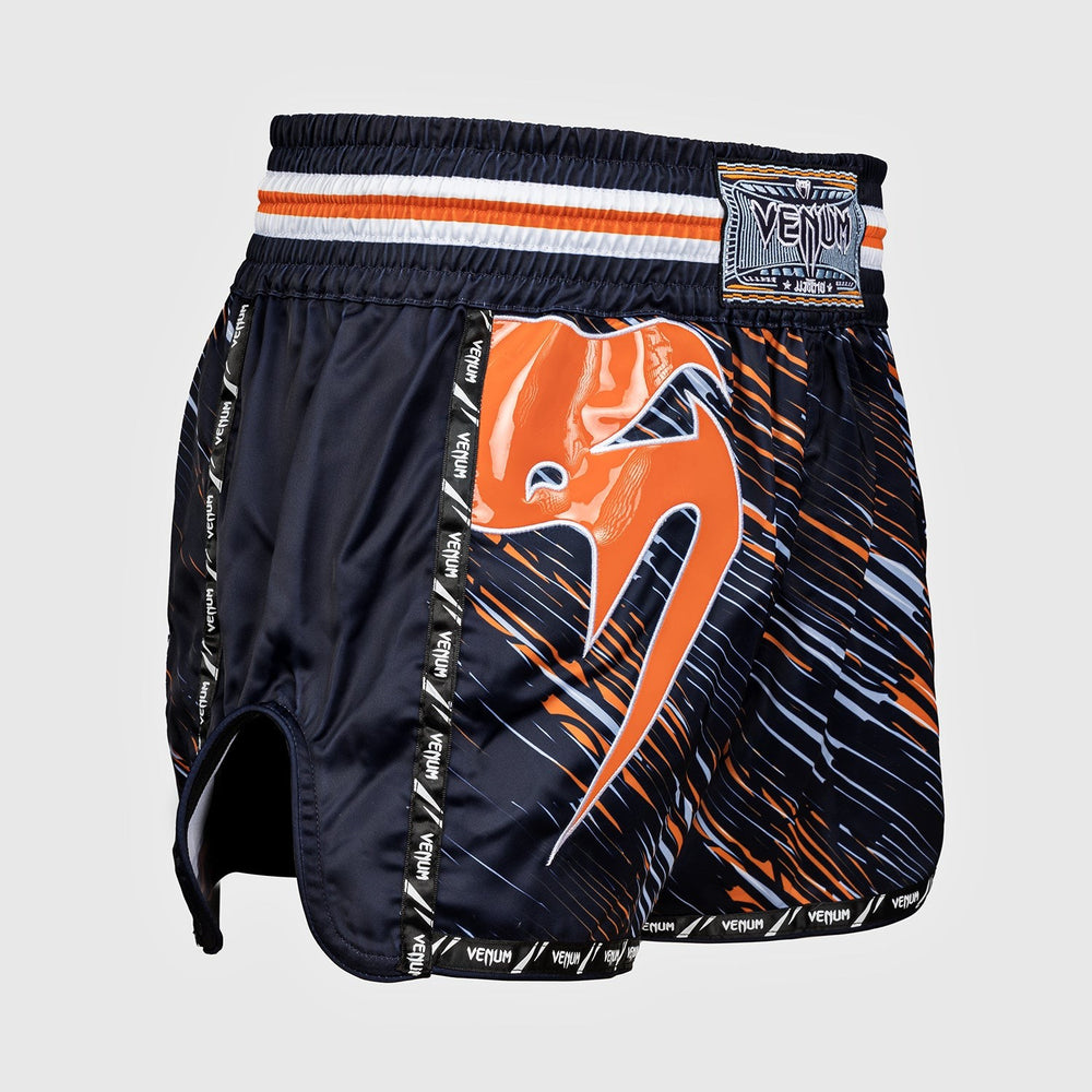 Шорты для Muay Thai Venum Giant Черно-оранжевые