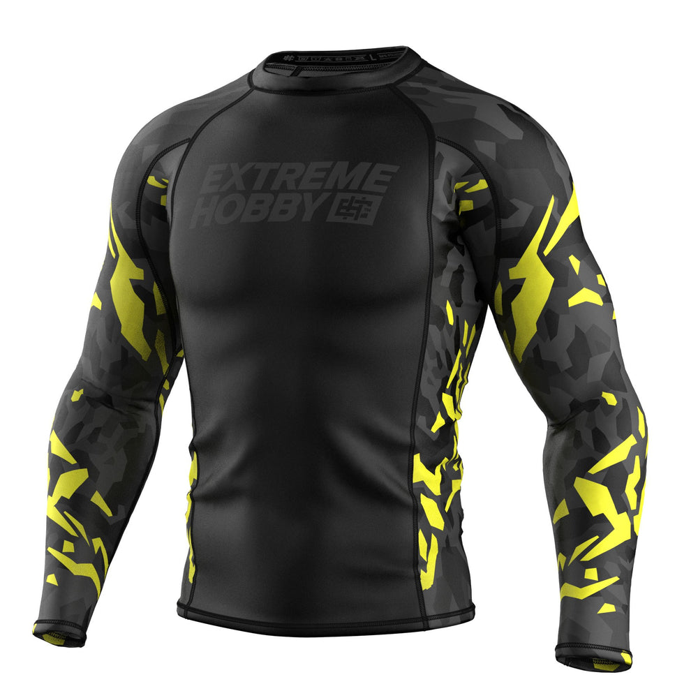 Рашгард с длинным рукавом Extreme Hobby Black Panther Черно-желтый