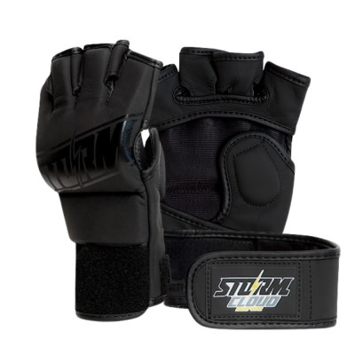 Перчатки для MMA StormCloud Tempest Чёрные 4oz