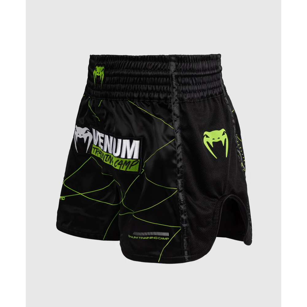 Шорты для Muay Thai Venum Training Camp 4.0 Черно-зеленые