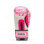 Перчатки боксерские Leone HAKA Бело-розовые