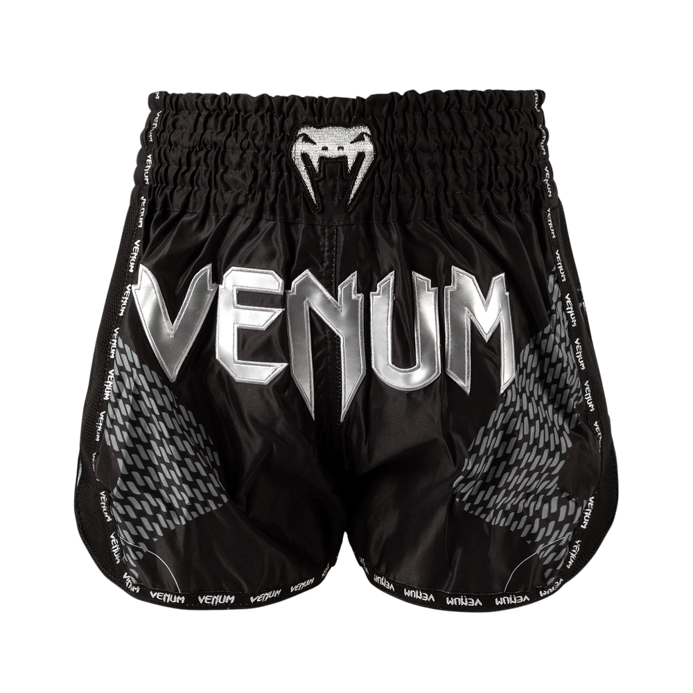 Шорты для Muay Thai Venum Nexus Черно-серебряные