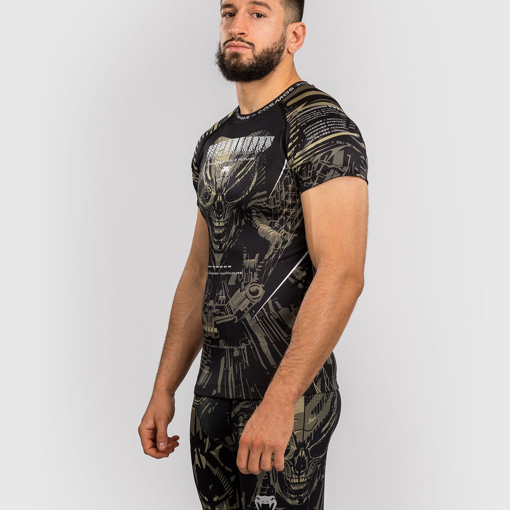 Рашгард с коротким рукавом Venum Invader Черный