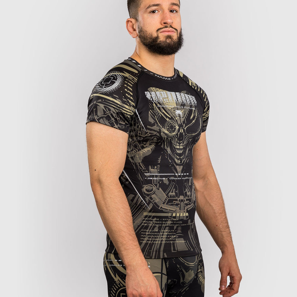 Рашгард с коротким рукавом Venum Invader Черный
