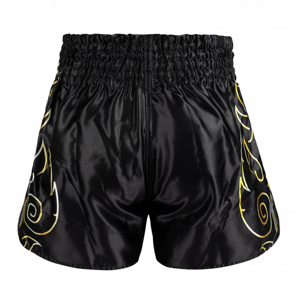 Шорты для Muay Thai Venum VTC Flames Черно-золотые