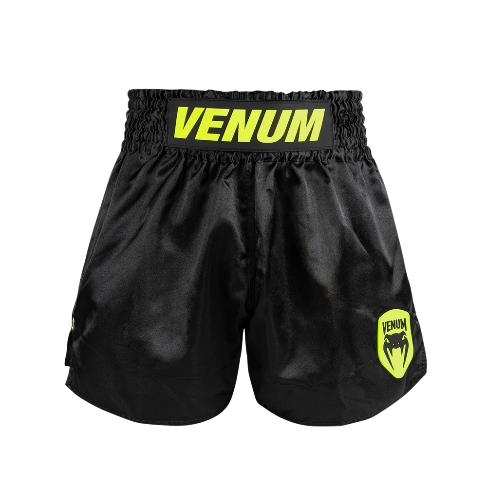 Шорты для Muay Thai Venum Classic Evo Черные-неон