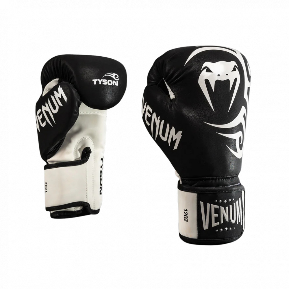 Перчатки боксерские Venum Mike Tyson Replica Черно-белые