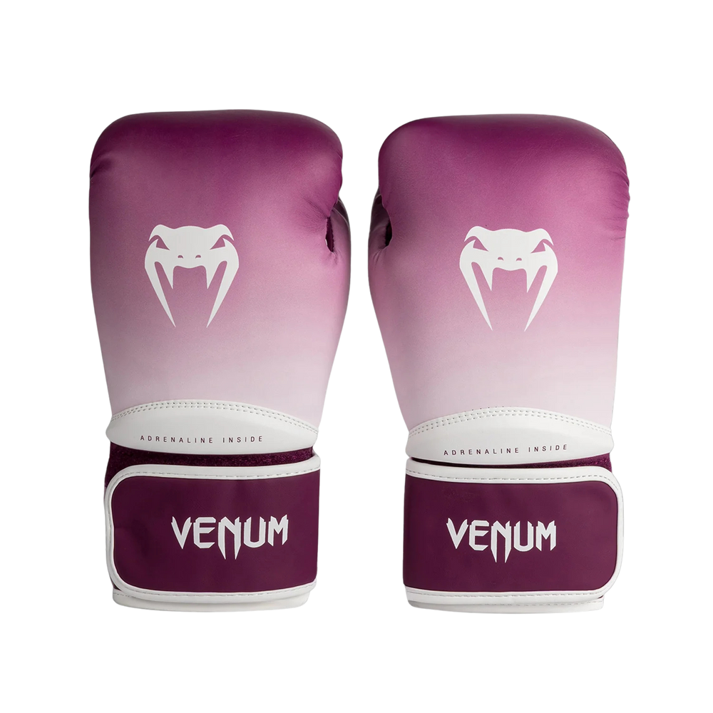 Перчатки боксерские Venum Iris Сливово-белые
