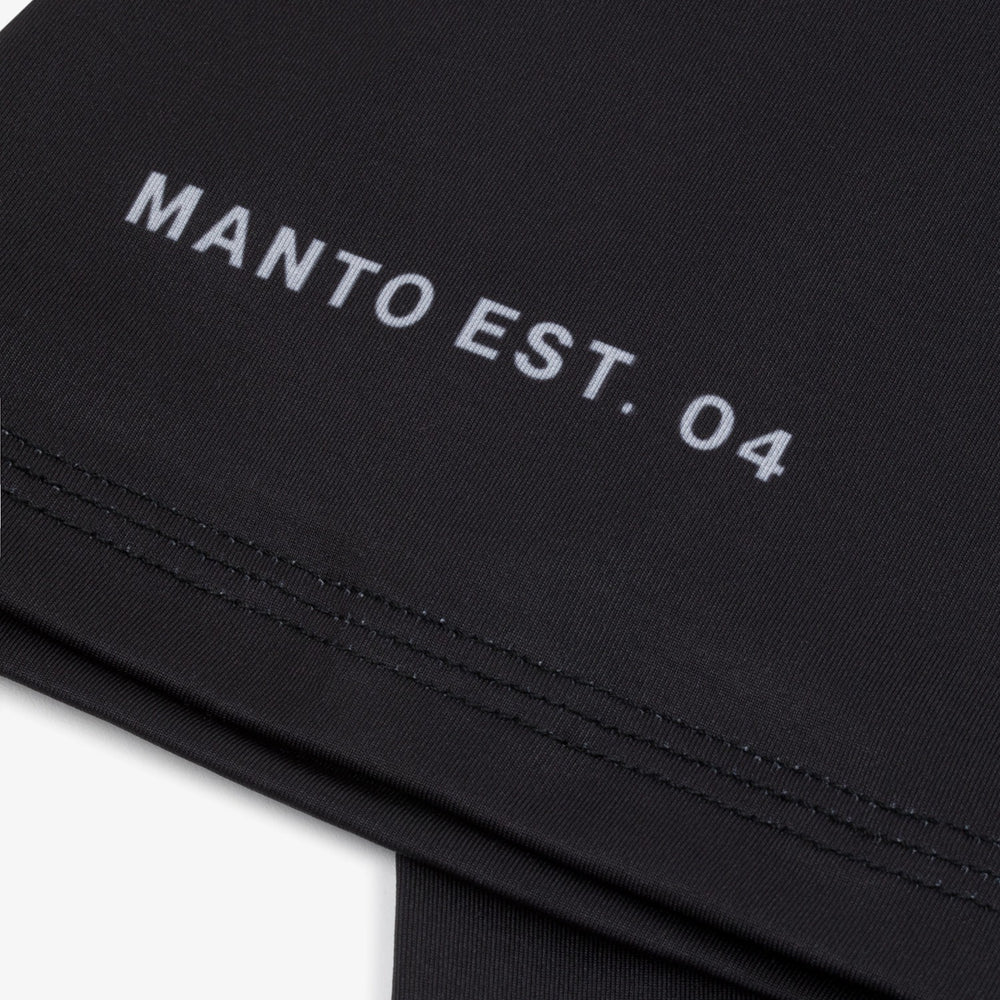 Рашгард с коротким рукавом MANTO VARSITY Черный