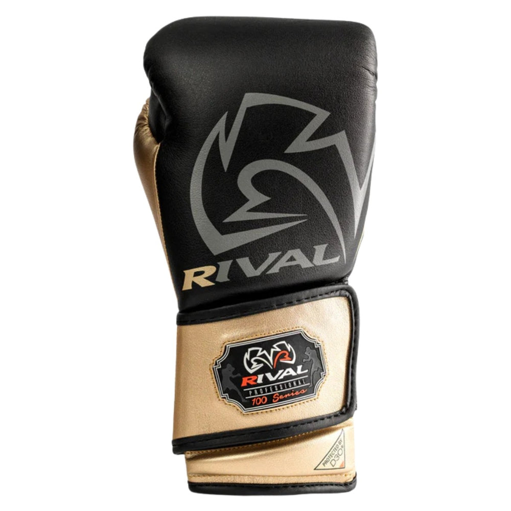 Перчатки боксерские Rival RB100 Черно-золотые