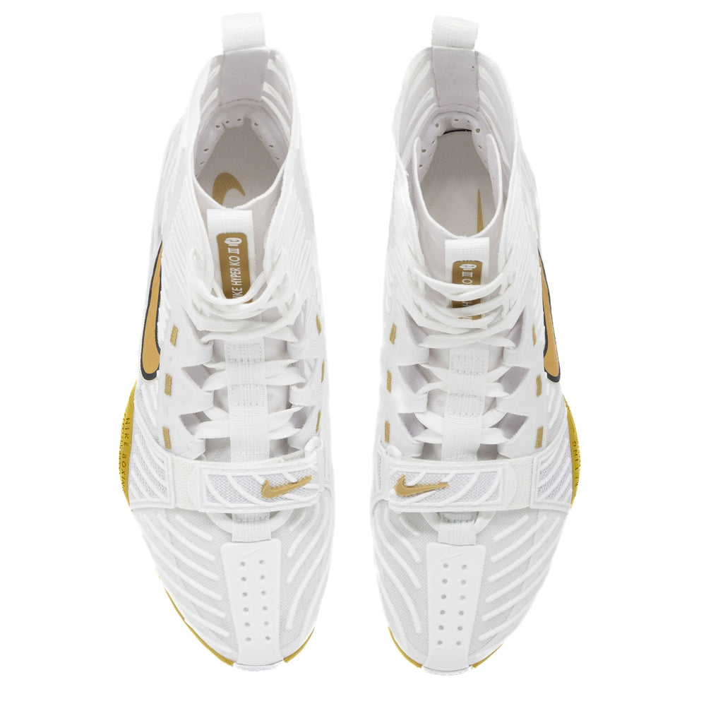 Боксерки Nike HyperKO 3 Бело-золотые