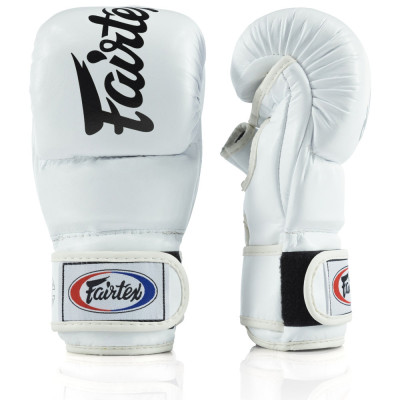 Перчатки MMA для спарринга Fairtex FGV18 белые