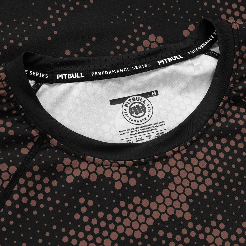 Рашгард Pitbull Hex Camo Hilltop с длинным рукавом песочный