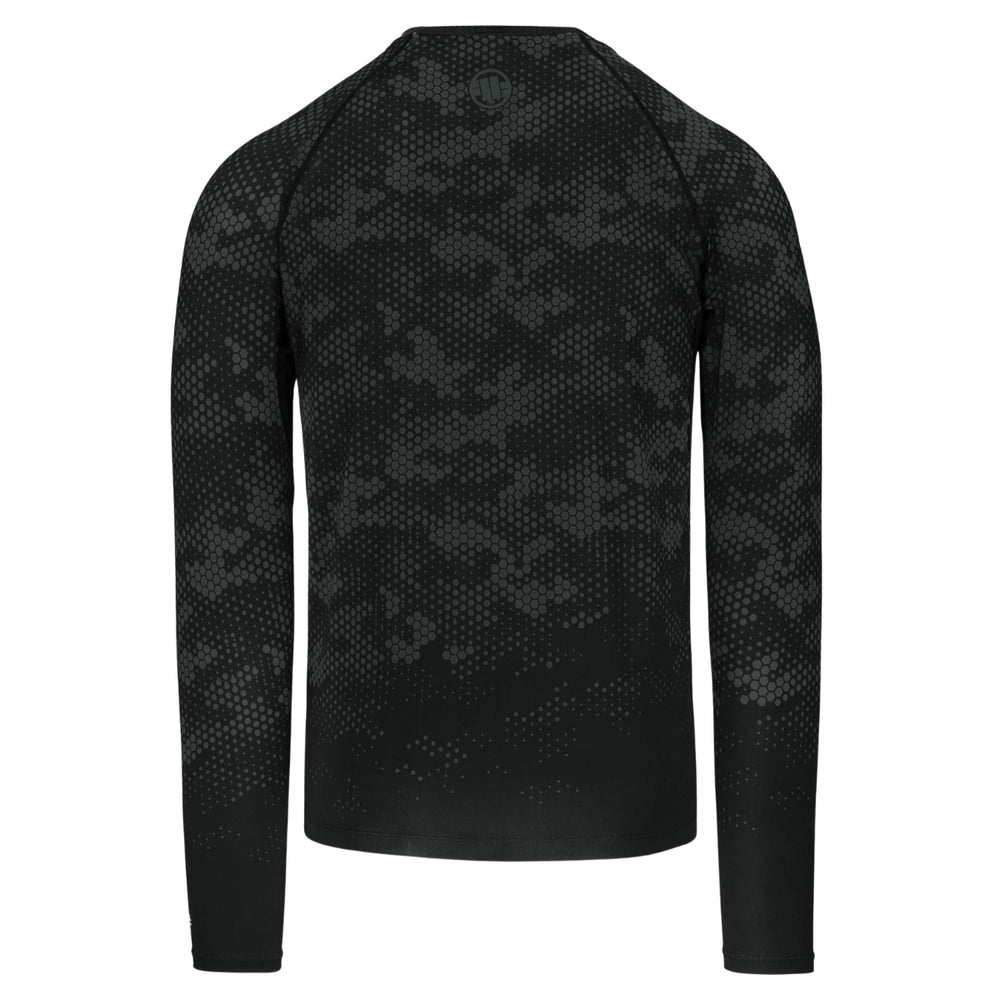 Рашгард Pitbull Hex Camo Hilltop с длинным рукавом оливковый