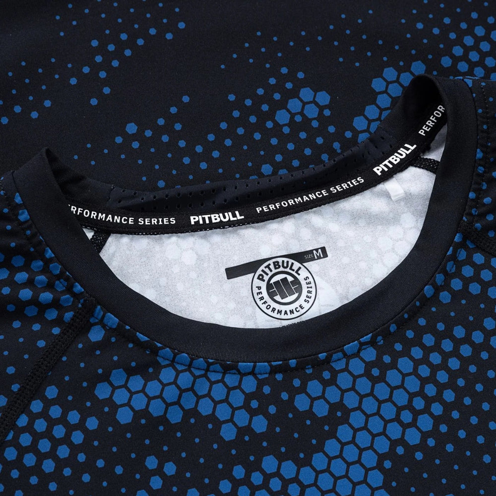Рашгард Pitbull Hex Camo Hilltop с длинным рукавом синий
