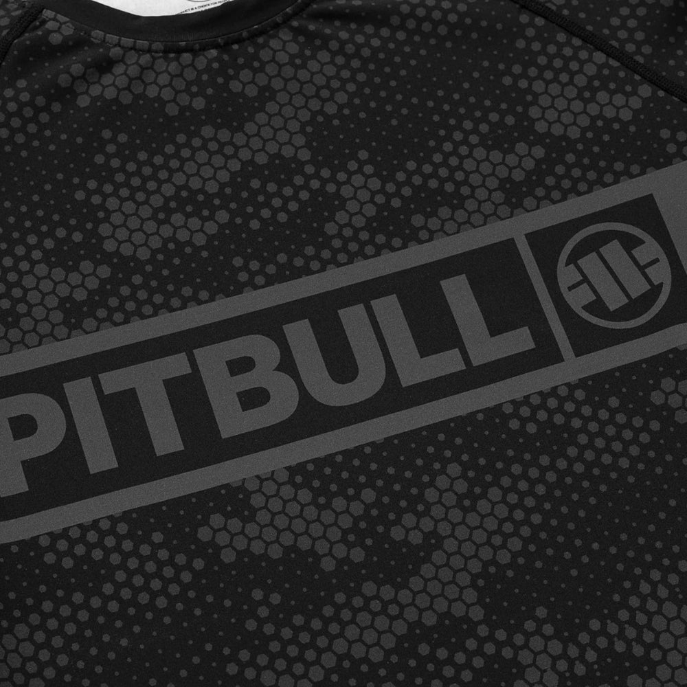 Рашгард Pitbull Hex Camo Hilltop с длинным рукавом черный