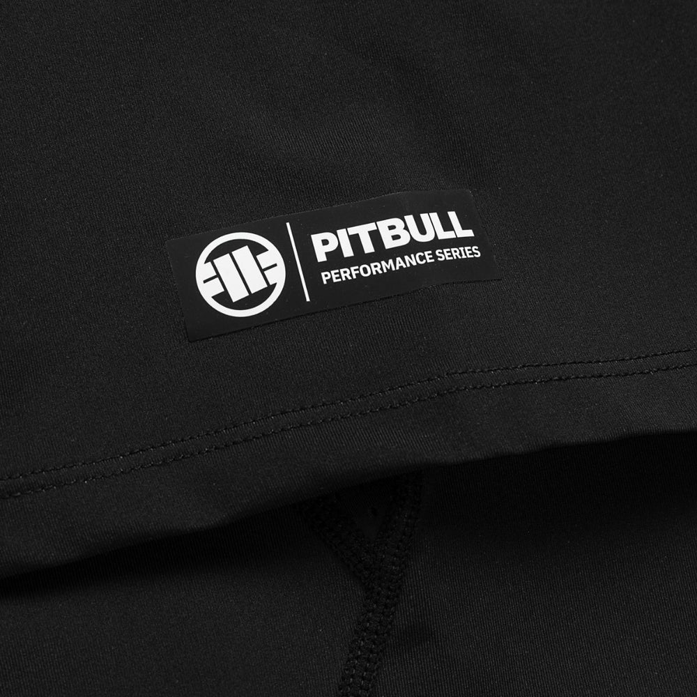 Рашгард ранговый Pitbull с коротким рукавом черный