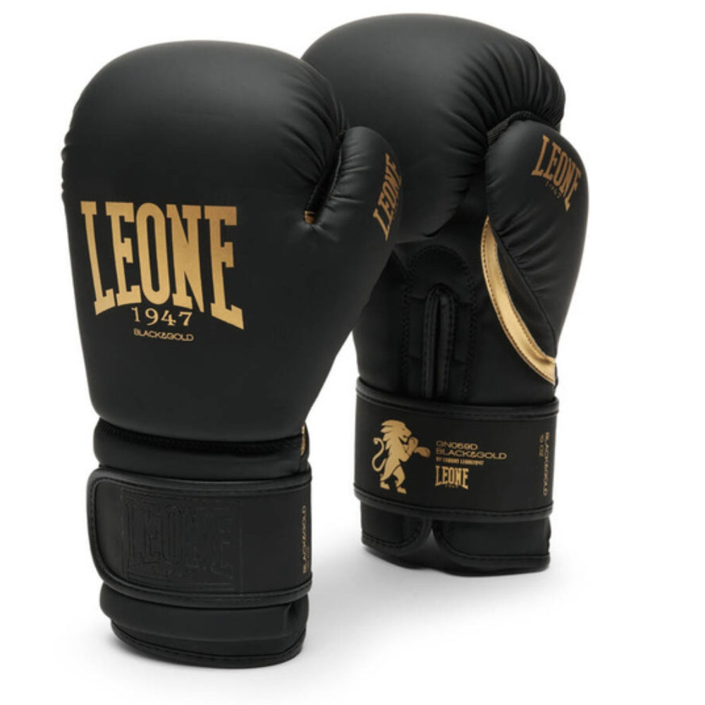 Боксерские перчатки Leone Black&Gold
