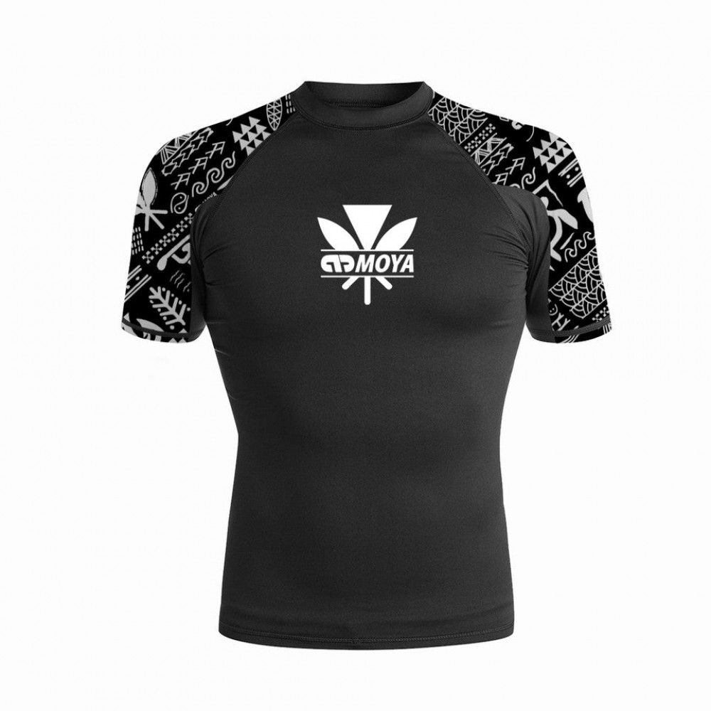 Рашгард Mohi Koa Black с коротким рукавом Чёрный 