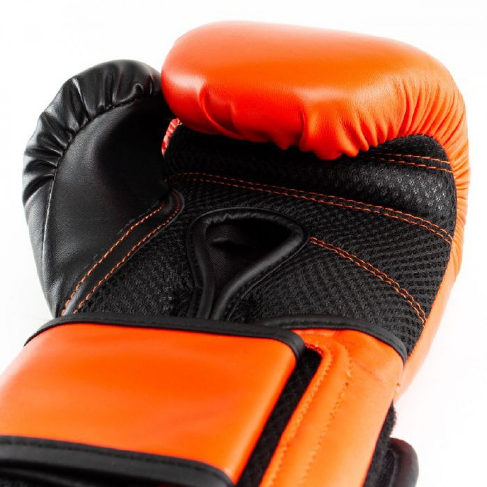 Боксерские перчатки Powerlock PU от Everlast красно-черные