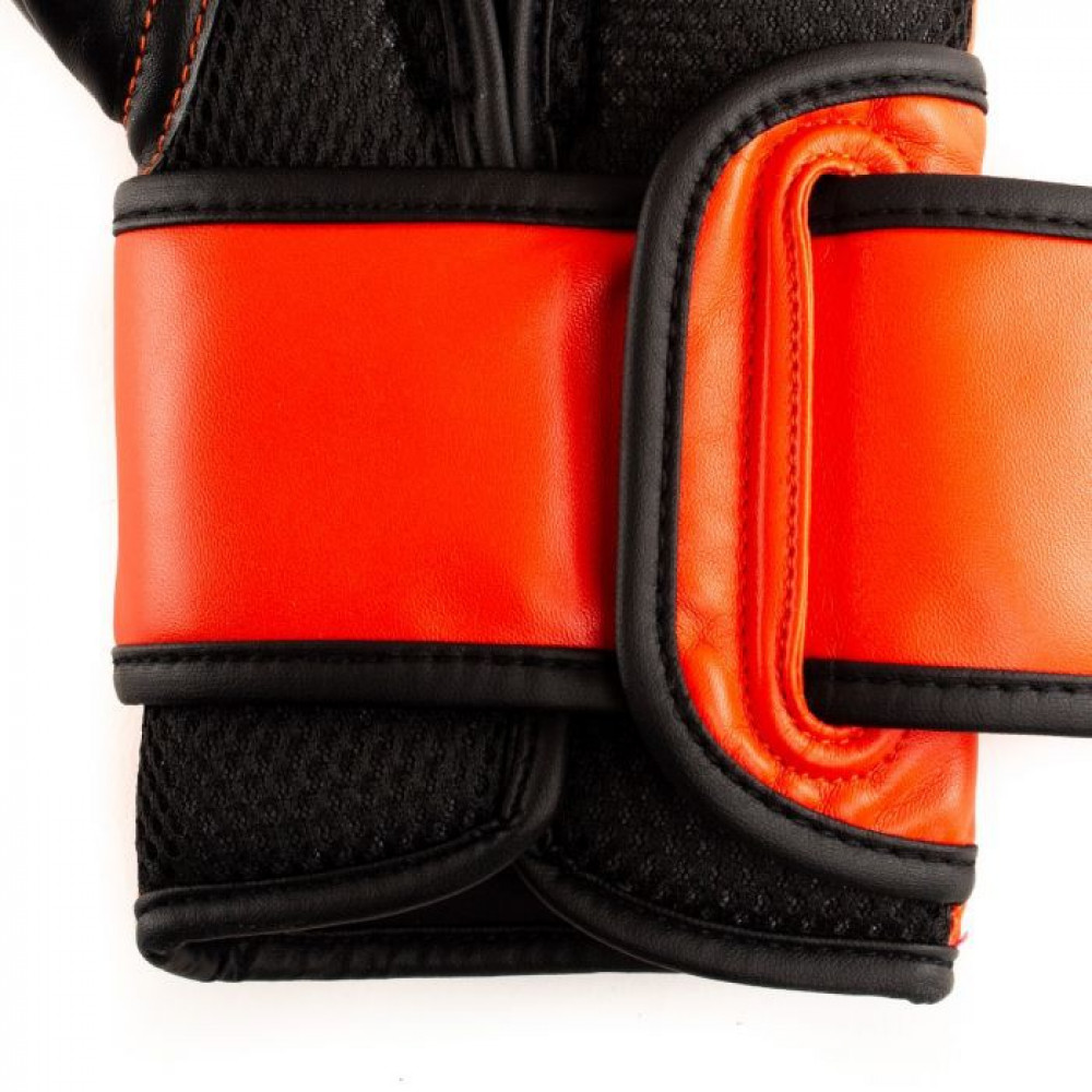 Боксерские перчатки Powerlock PU от Everlast красно-черные