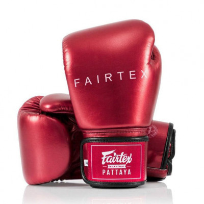 Боксерские перчатки Fairtex BGV22 Metalic Красные