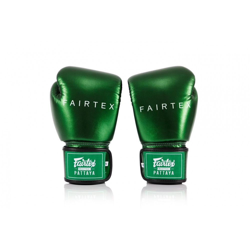 Боксерские перчатки Fairtex BGV22 Metalic Зеленые
