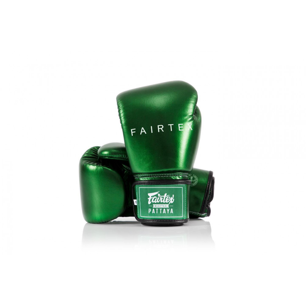 Боксерские перчатки Fairtex BGV22 Metalic Зеленые
