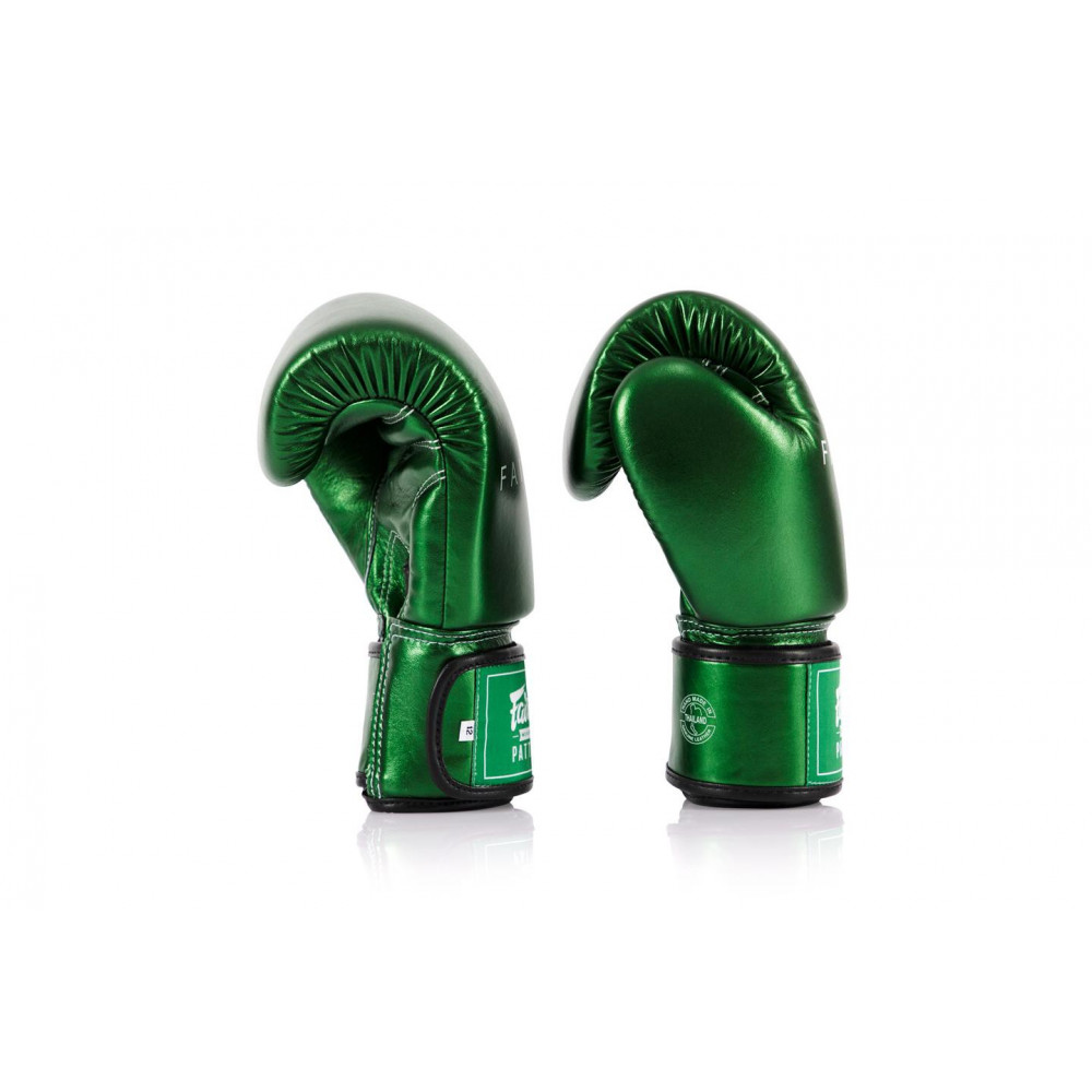Боксерские перчатки Fairtex BGV22 Metalic Зеленые