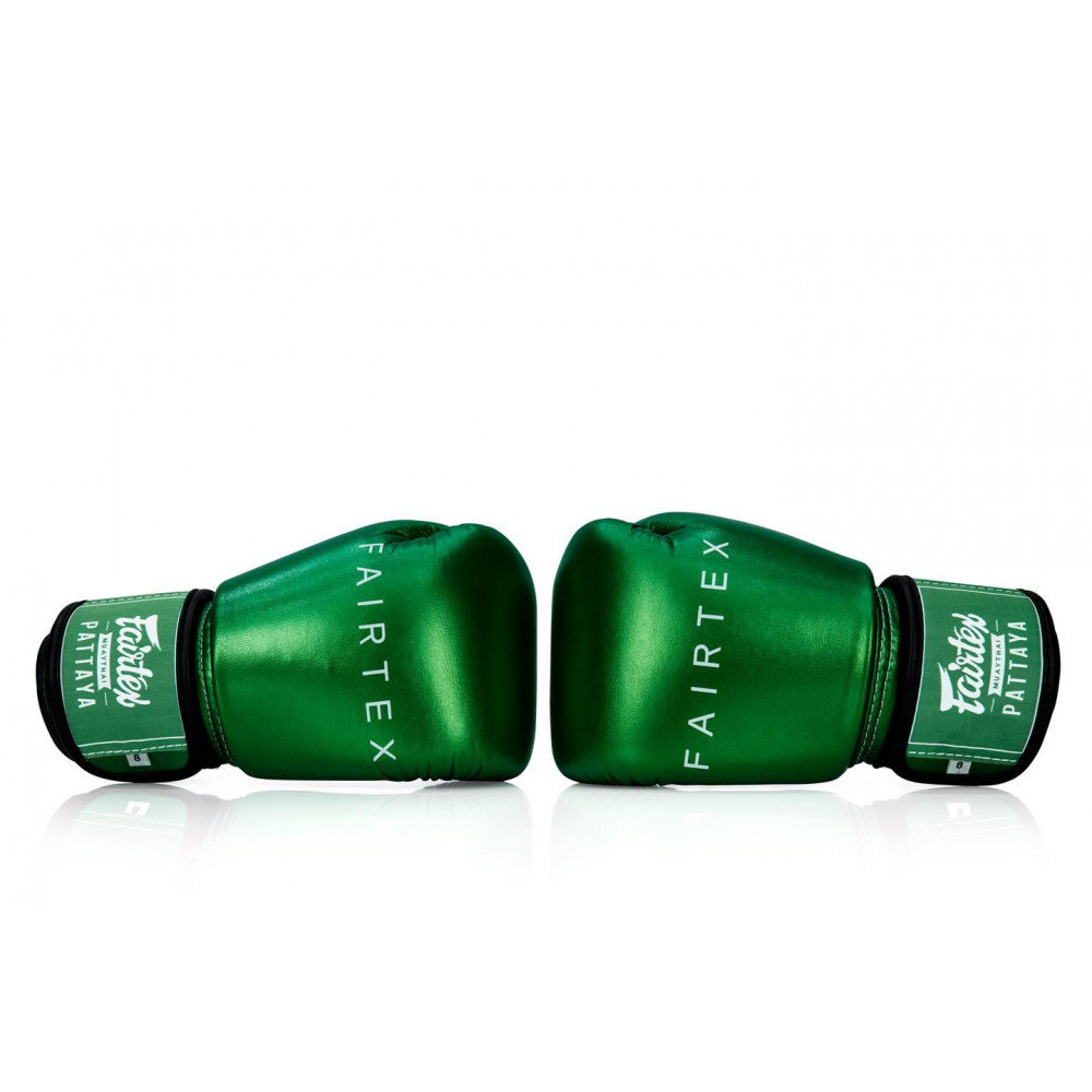Боксерские перчатки Fairtex BGV22 Metalic Зеленые