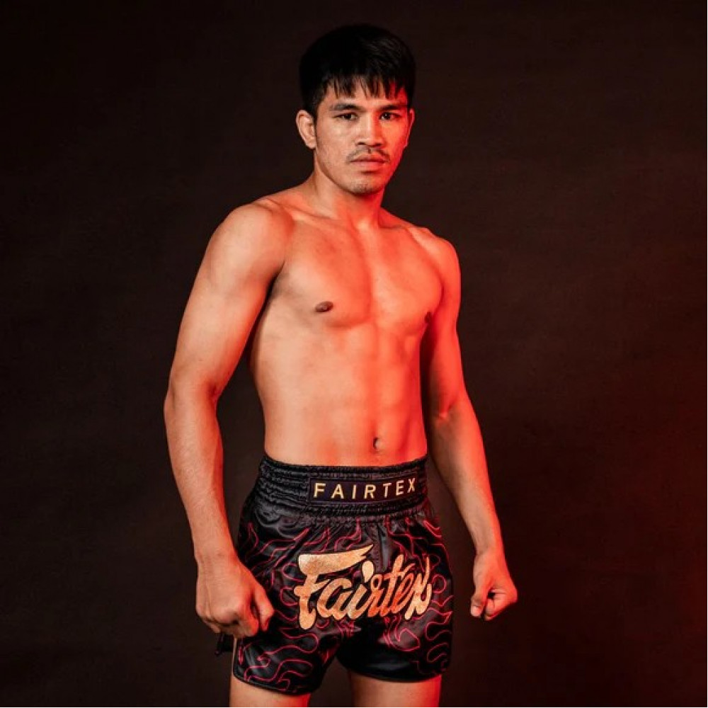 Шорты для Muay Thai Fairtex Lava Черно-красные