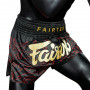 Шорты для Muay Thai Fairtex Lava Черно-красные