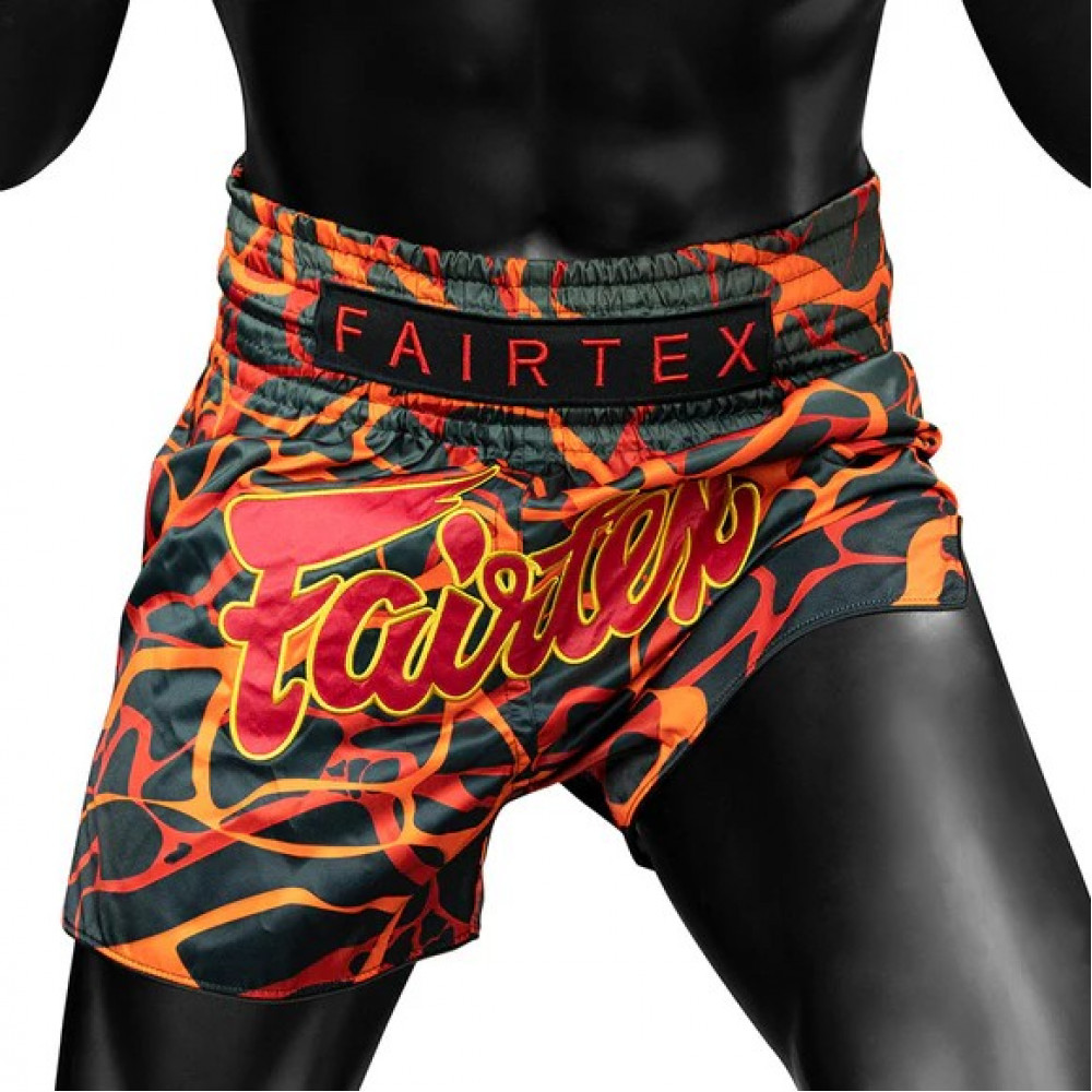 Шорты для Muay Thai Fairtex Magma Красно-черные