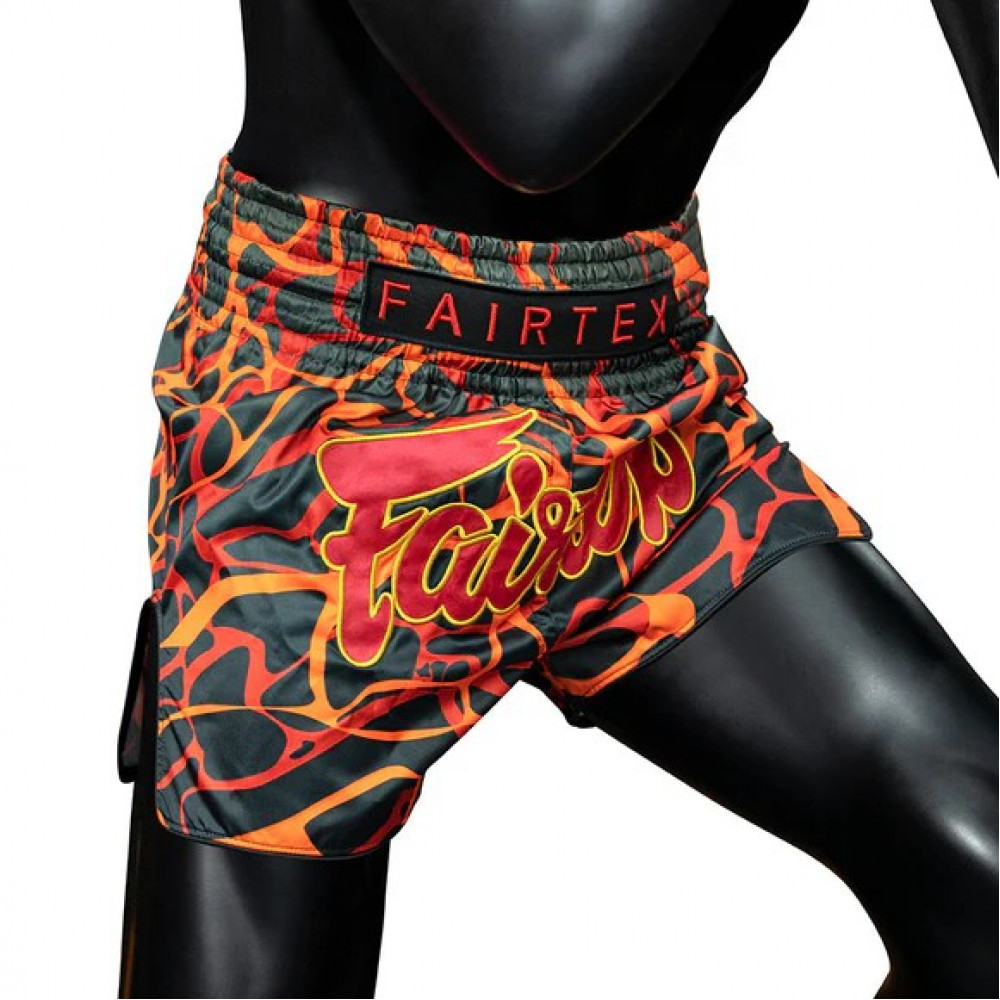 Шорты для Muay Thai Fairtex Magma Красно-черные