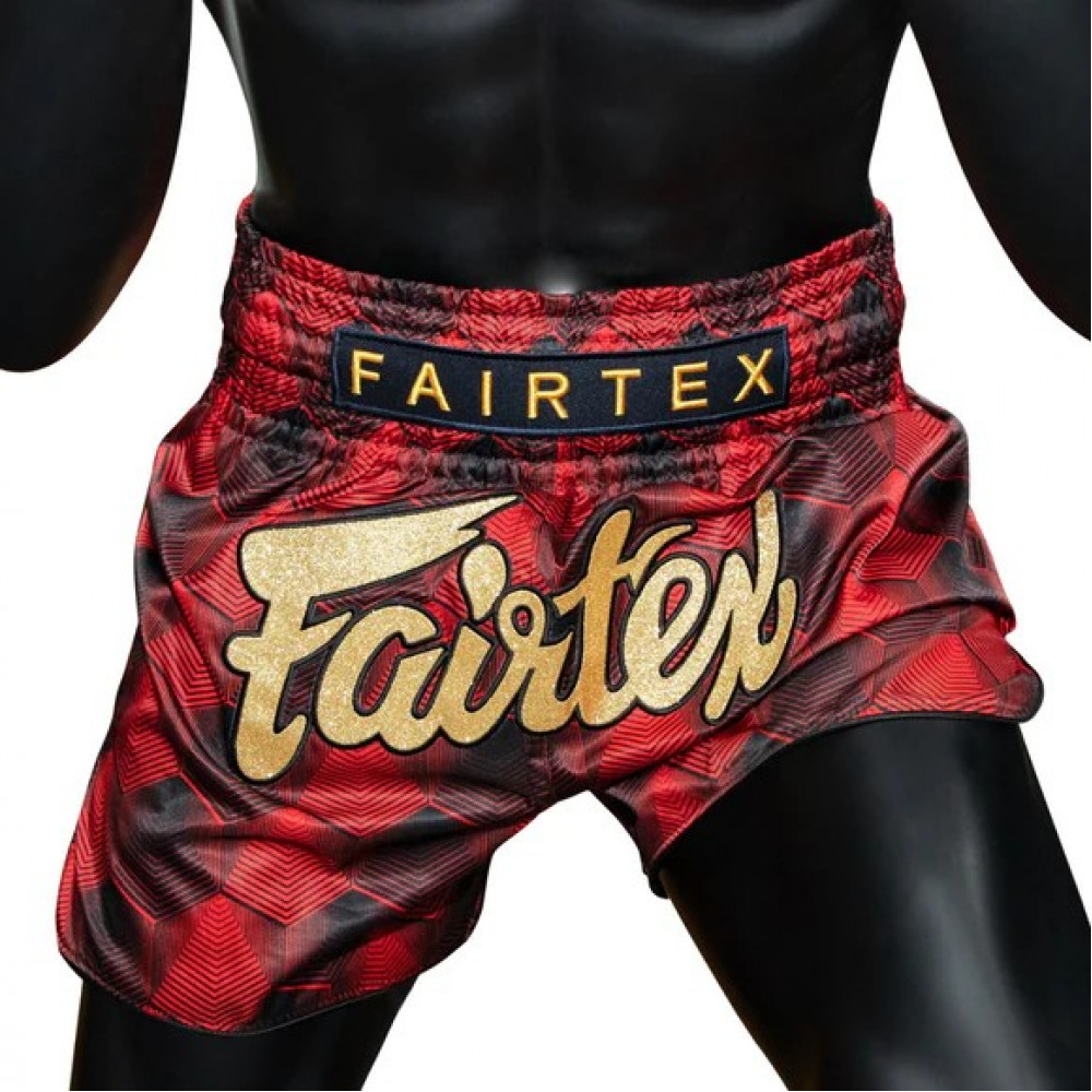 Шорты для Muay Thai Fairtex Черно-красные