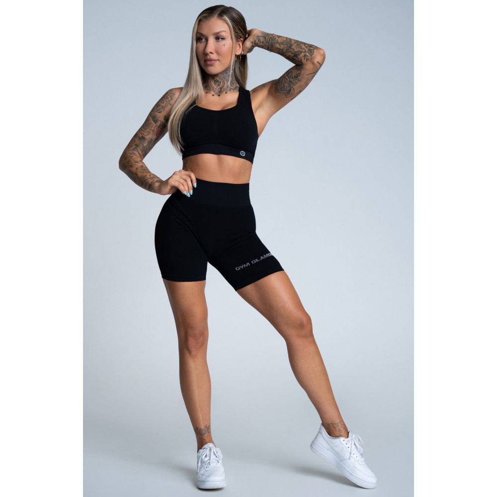 Велосипедки Gym Glamour Push Up Черные