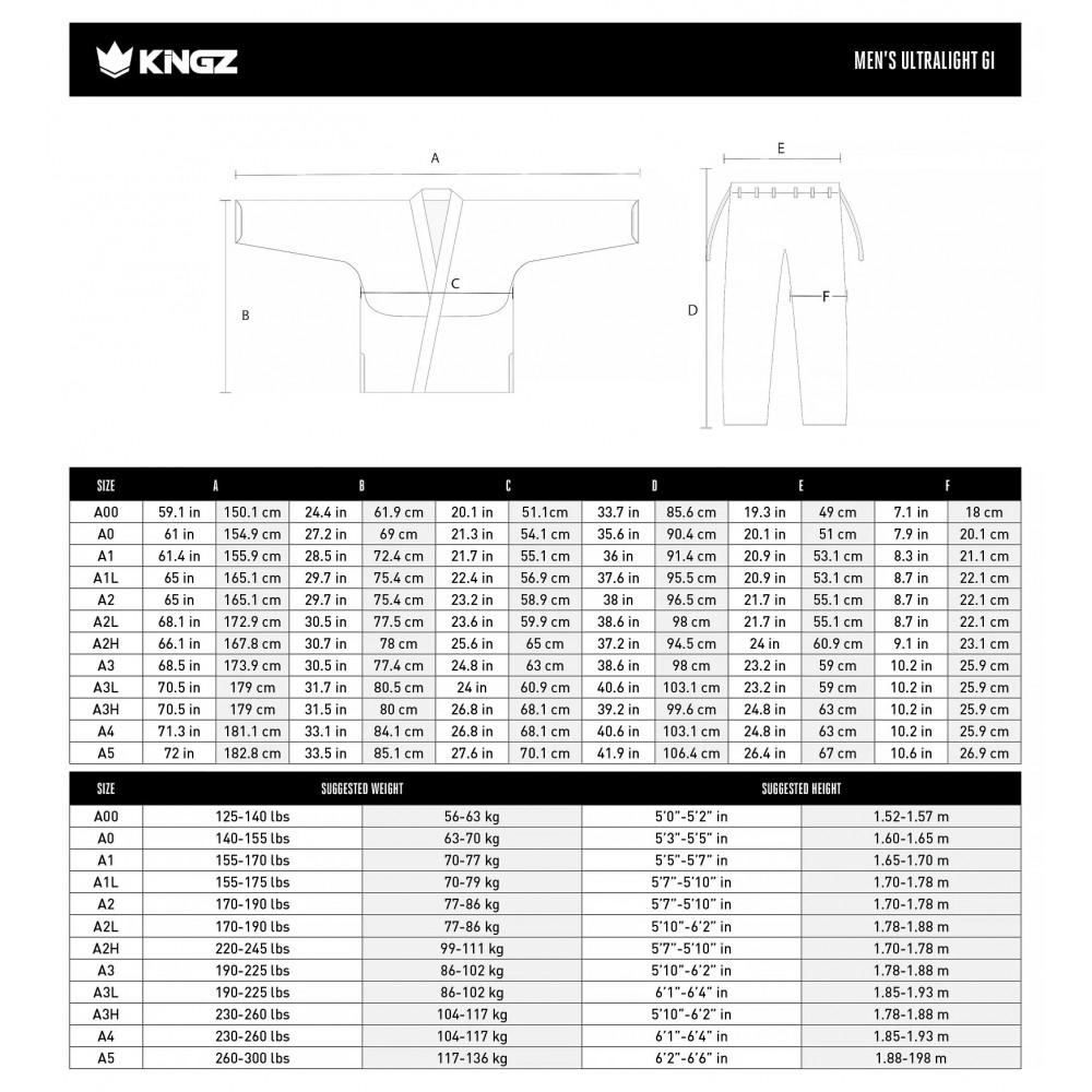 Кимоно для BJJ Kingz Ultralight 2.0 New Белое