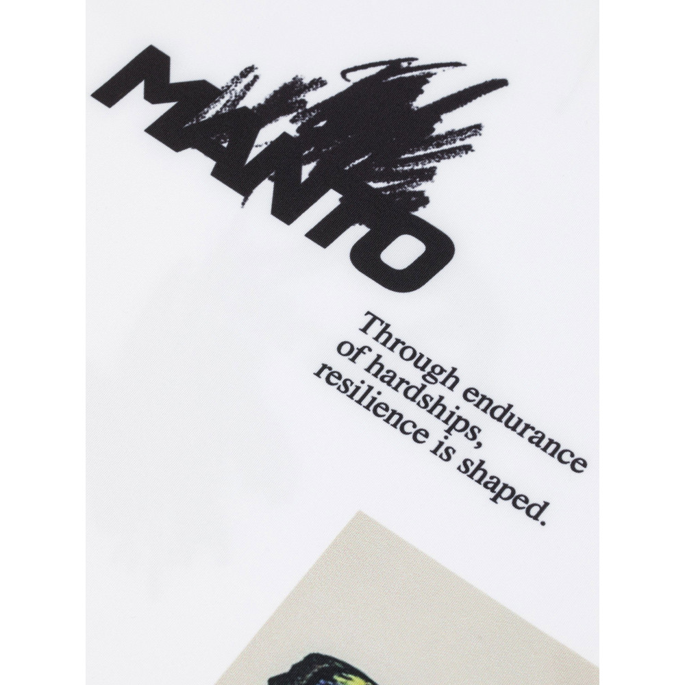 Рашгард с коротким рукавом MANTO OVERCOME Белый