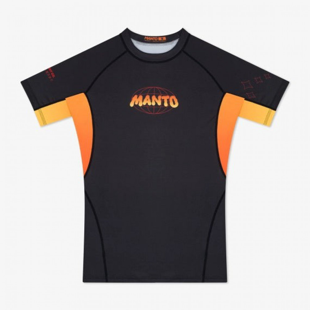 Рашгард с коротким рукавом MANTO WARSAW TO TOKYO Черный