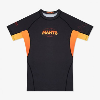 Рашгард с коротким рукавом MANTO WARSAW TO TOKYO Черный