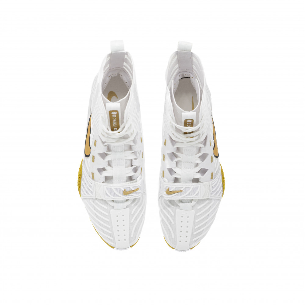 Боксерки Nike HyperKO 3 Бело-золотые