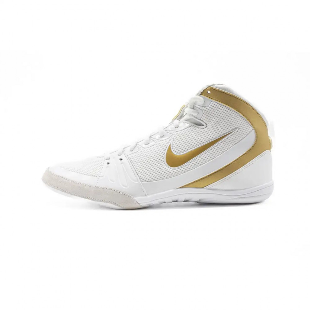 Борцовки Nike Freek Бело-золотые