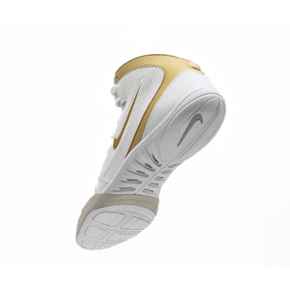 Борцовки Nike Freek Бело-золотые