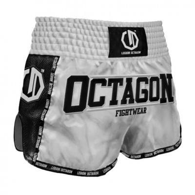 Шорты для Muay Thai Octagon Legion Future Premium Серебристые