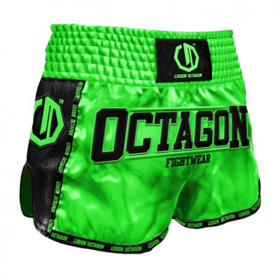 Шорты для Muay Thai Octagon Legion Future Premium Зеленые